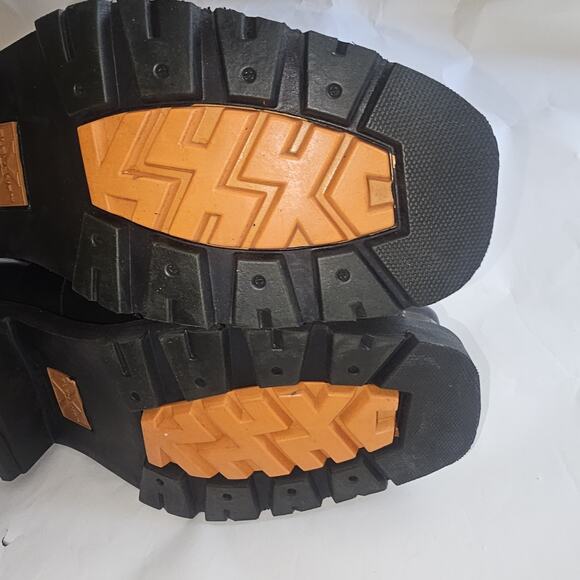 XElement Black Leather Harness Motorcycle Ankle Boots Square Toe Mens 12 - Picture 15 of 15